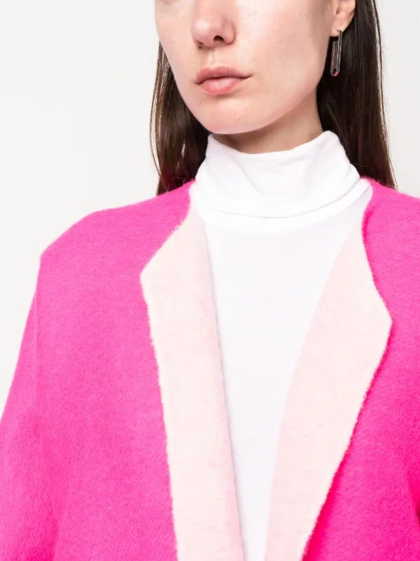 Pink wooly coat hotsell