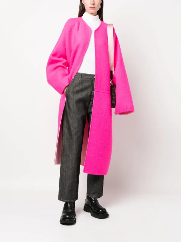Brushed cheap wool coat