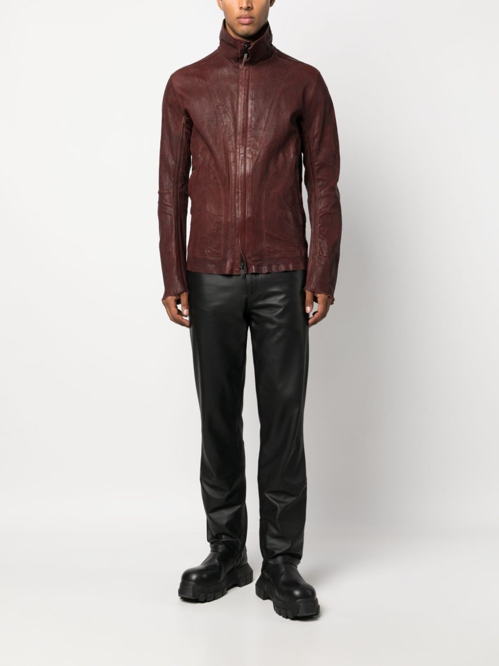 Shop Isaac Sellam Experience Canonique Neo Leather Jacket In Red