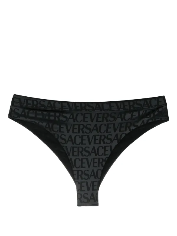 Versace Calzones De Sat n Con Estampado Versace Allover Farfetch