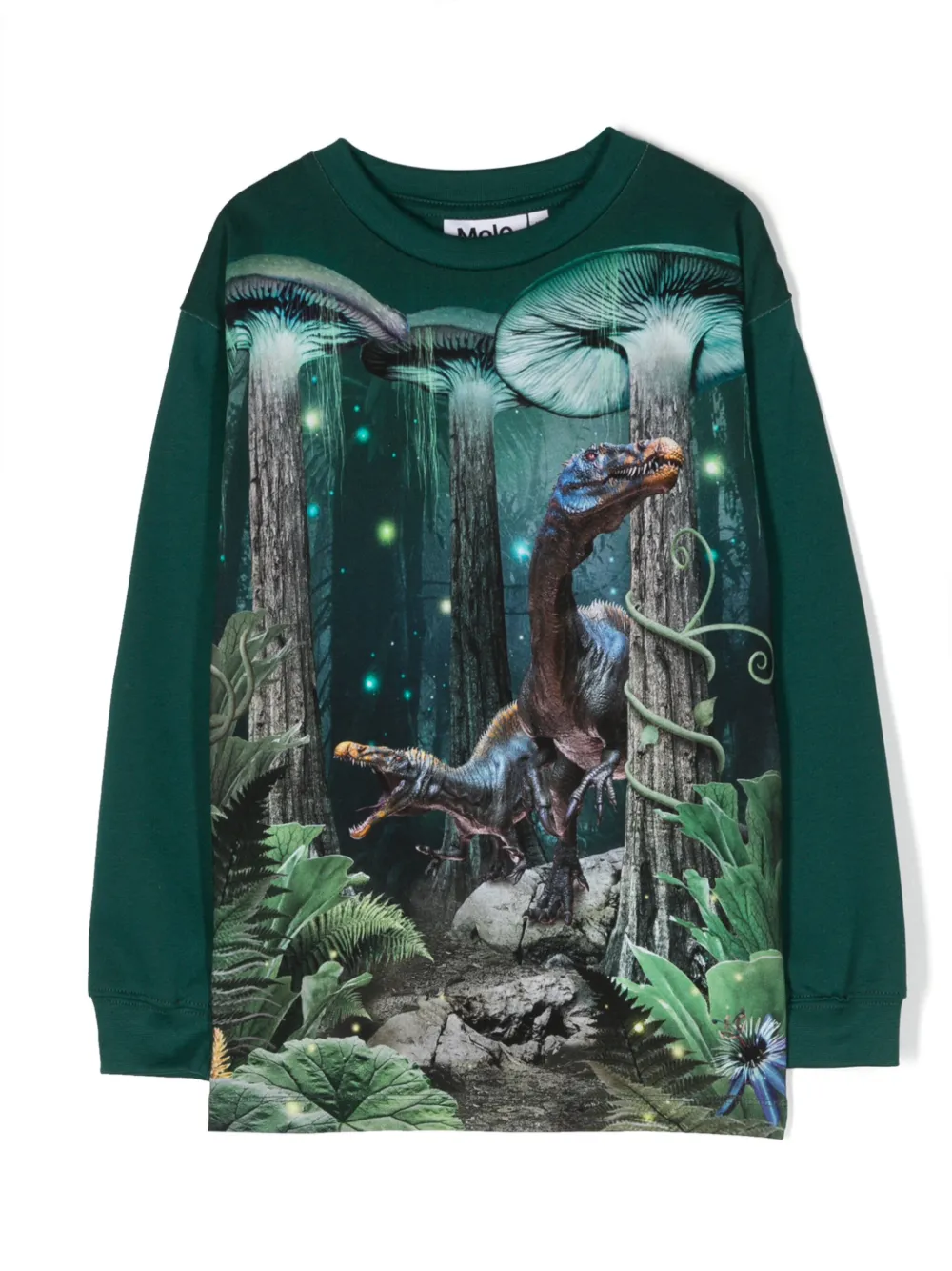 Molo photograph-print organic cotton sweatshirt - Green