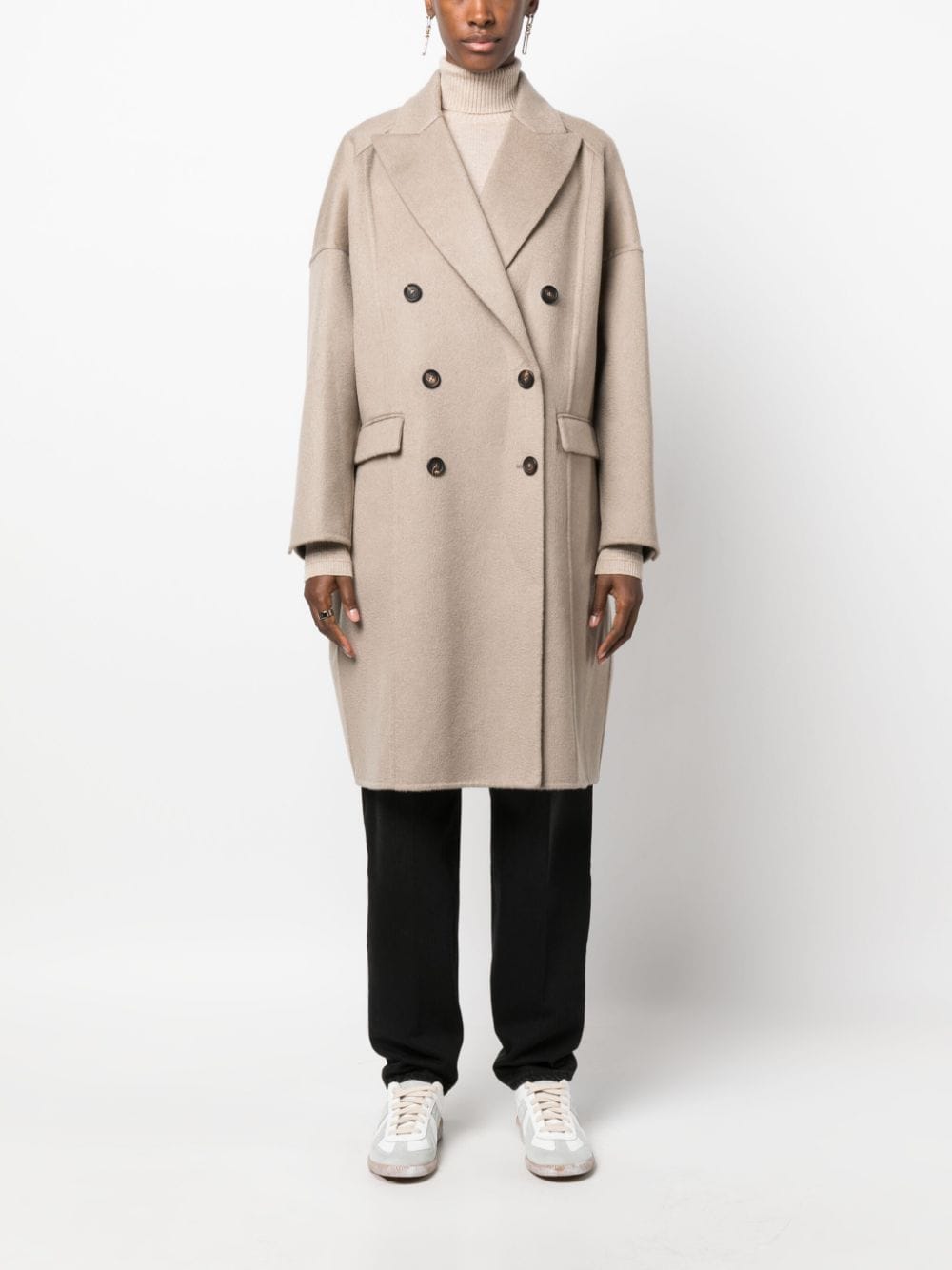 Brunello Cucinelli Monili bead-embellished Cashmere Coat - Farfetch