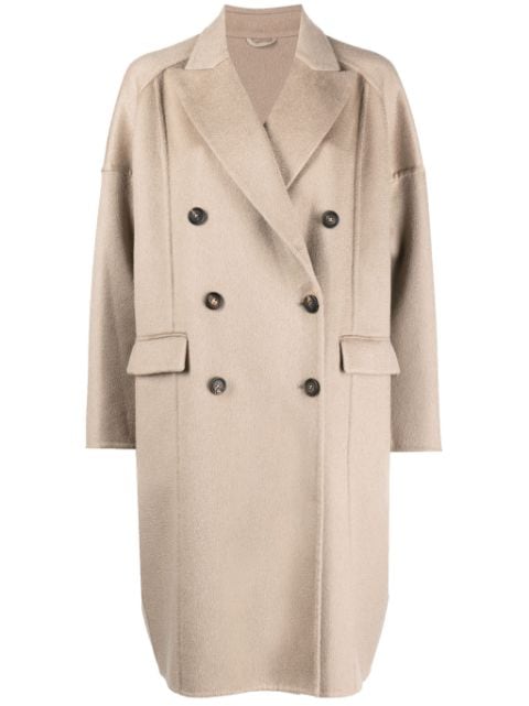 Brunello Cucinelli Monili bead-embellished cashmere coat