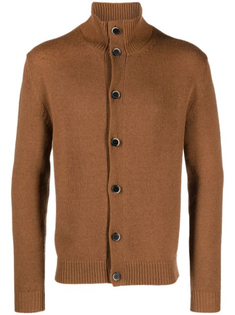Barena high-neck wool-blend cardigan 