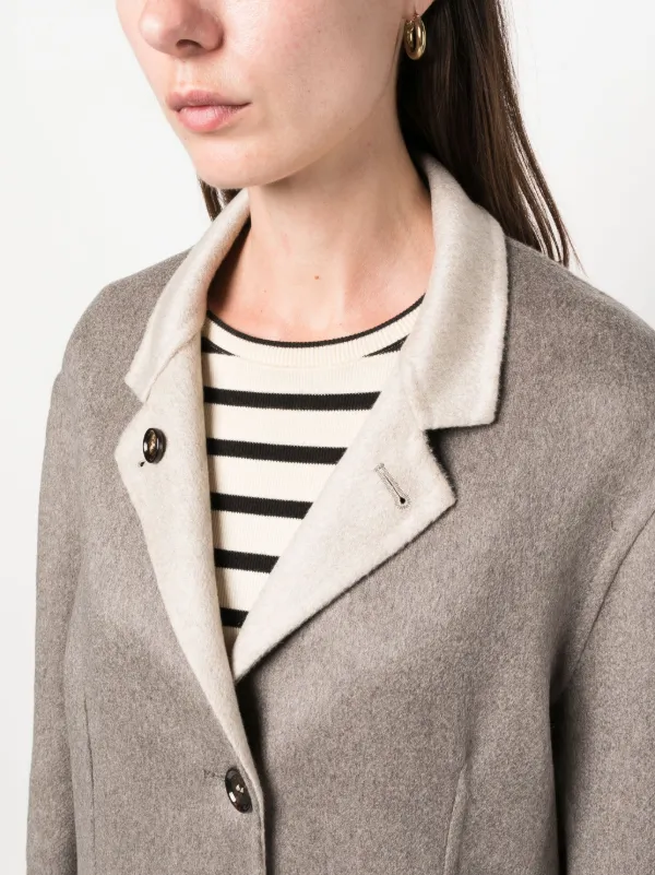 コート KIRED Women Coats DPARANA W6818503 BEIGE Kired single-breasted Reversible Cashmere Coat | Neutrals