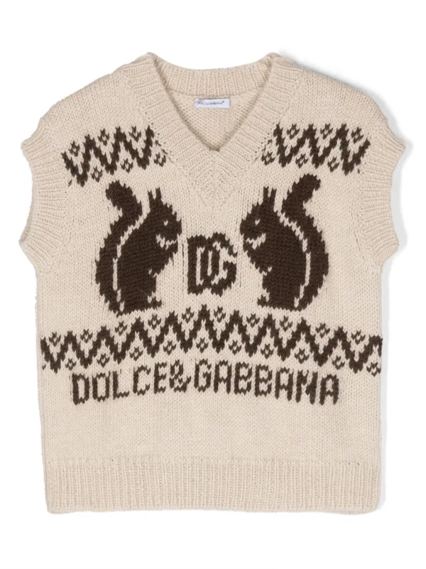 Dolce & Gabbana Kids ニットトップ | ニュートラル | FARFETCH JP