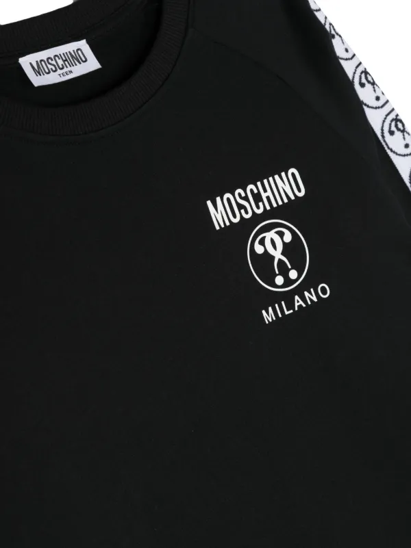 Moschino Kids logo-print Cotton Dress Black FARFETCH PH