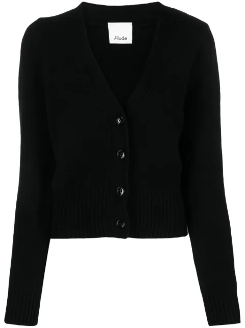 Allude cashmere V-neck cardigan