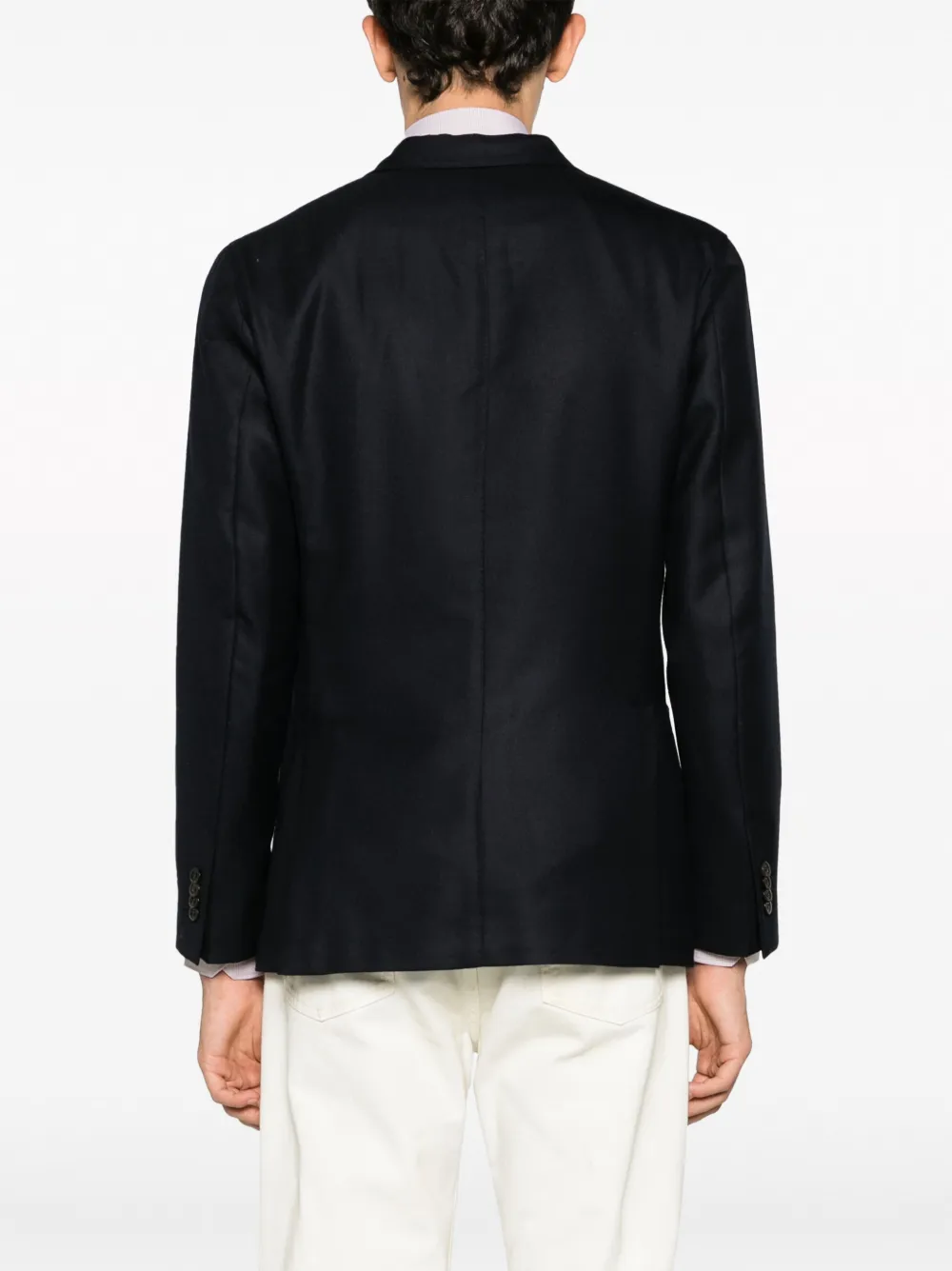 Shop Boglioli Peak-lapels Double-breasted Blazer In 蓝色