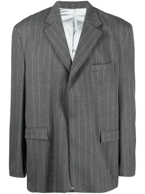 Family First pinstripe-pattern single-breasted blazer