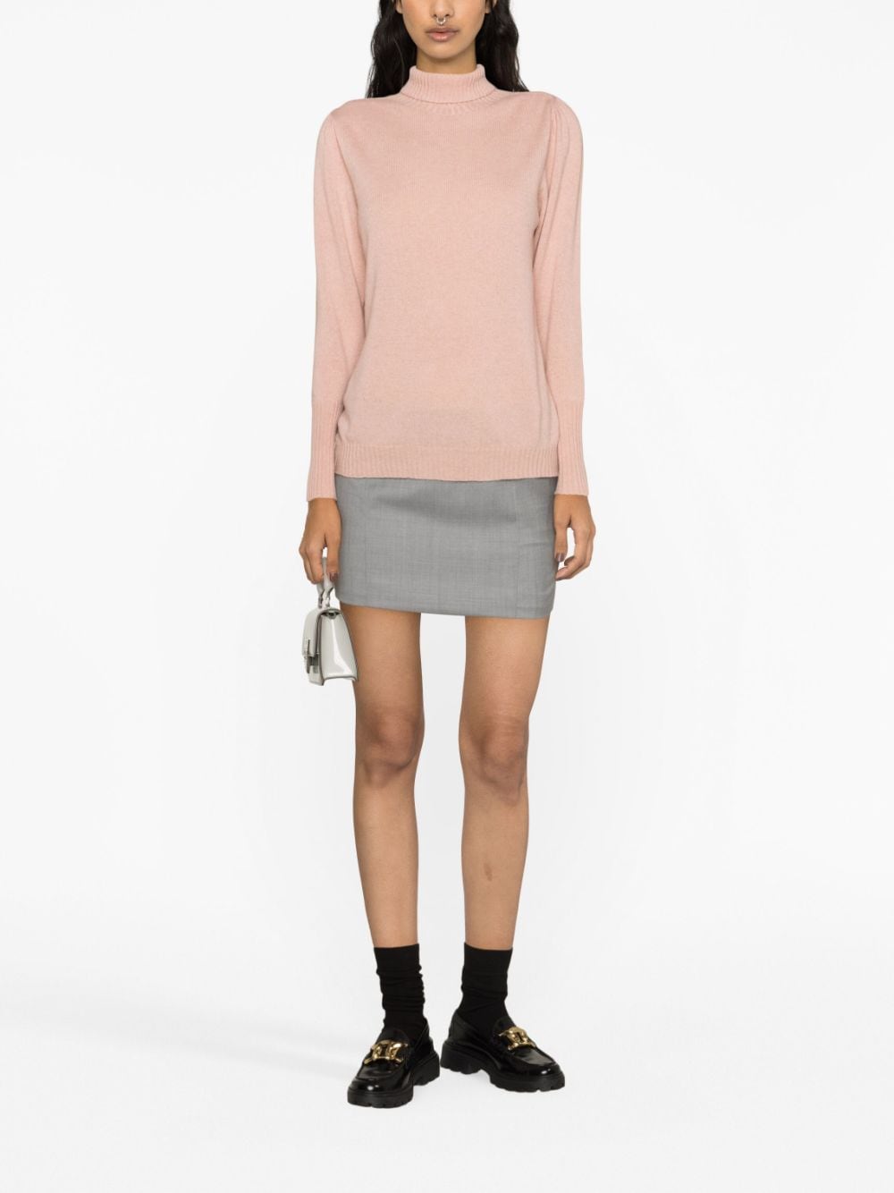 TWINSET roll-neck cashmere jumper - Roze