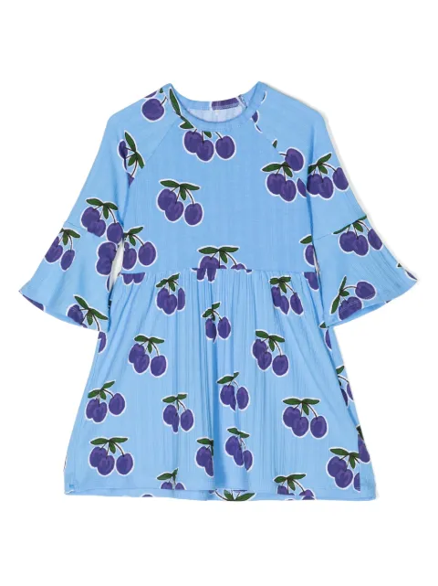 Mini Rodini fruit-print pleated dress