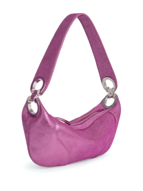 BY FAR Mini Amira metallic-effect shoulder bag 23PFMINRSFCHJLLMED - 1