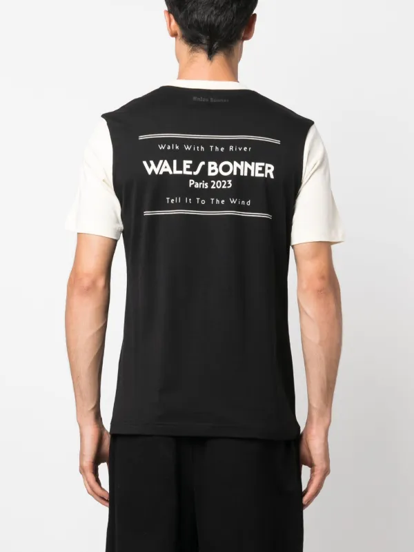 Tシャツ・カットソー WALES BONNER TOP (MS24JE16JE01900 BLACK) adidas Originals by Wales Bonner Logo t-shirt | BLACK