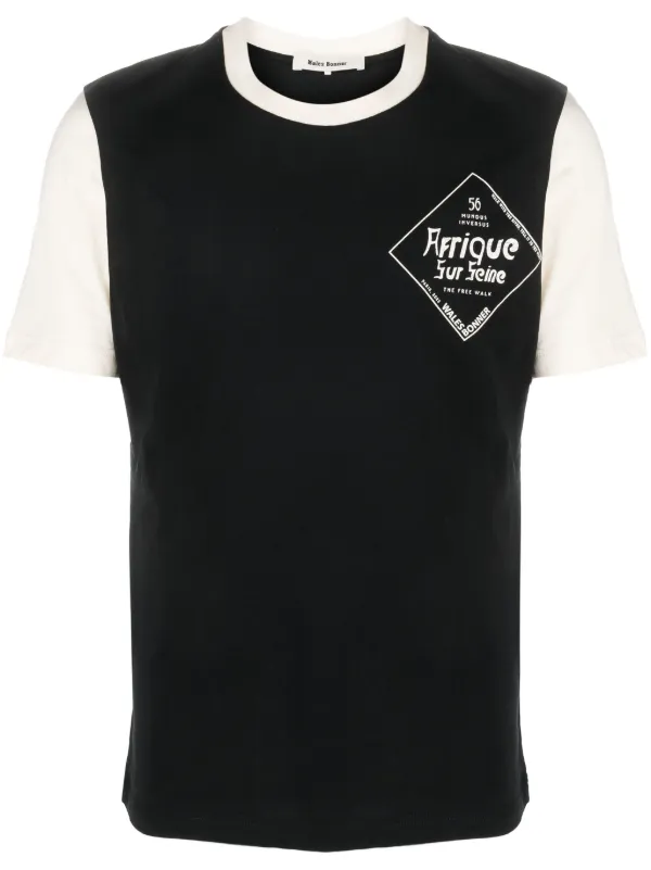 Wales Bonner ロゴ Tシャツ | ブラック | FARFETCH JP
