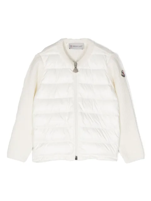 Moncler Enfant chamarra capitonada con parche del logo