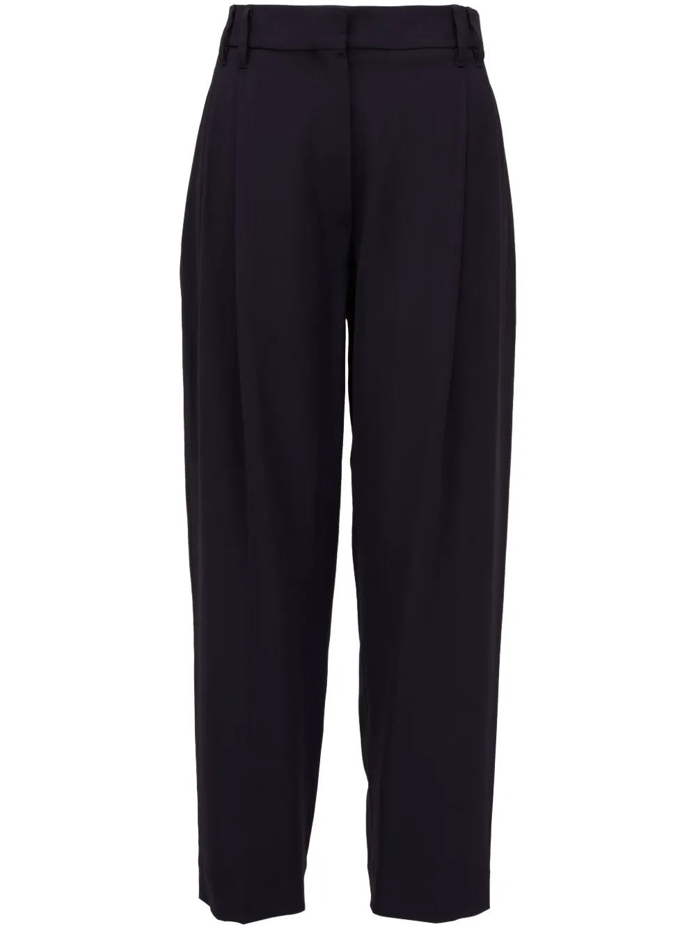 Brunello Cucinelli box-pleat high-waisted trousers | Black | Image 1