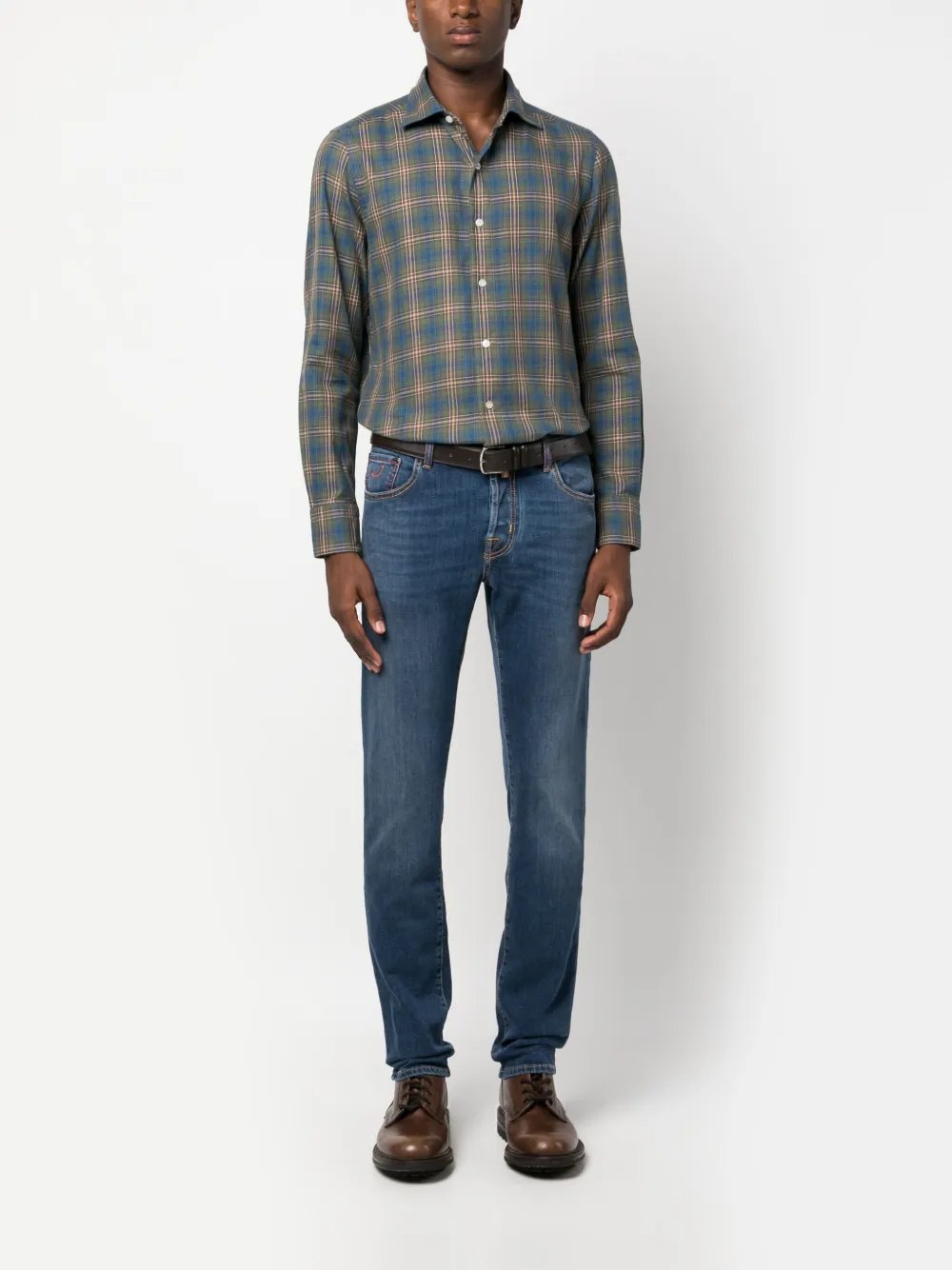 Jacob Cohën mid-rise slim-fit jeans - Blauw