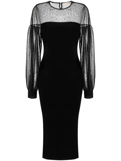 Ulla Johnson Milla sheer-panelling ribbed dress