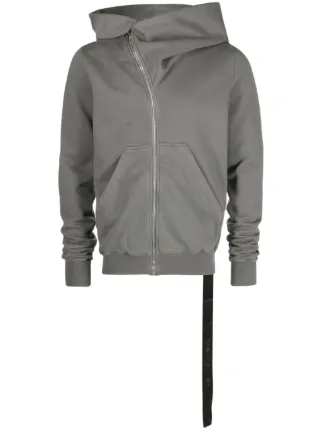 Rick owens asymmetric zip hoodie new arrivals