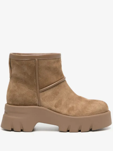 Gianvito Rossi シアリング スエードブーツ