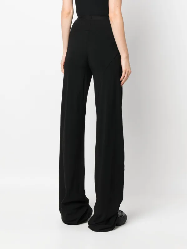 Wide leg hotsell ribbed trousers