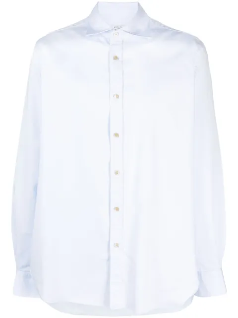 Boglioli spread-collar cotton shirt