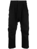 Junya Watanabe MAN pleated cropped trousers - Black
