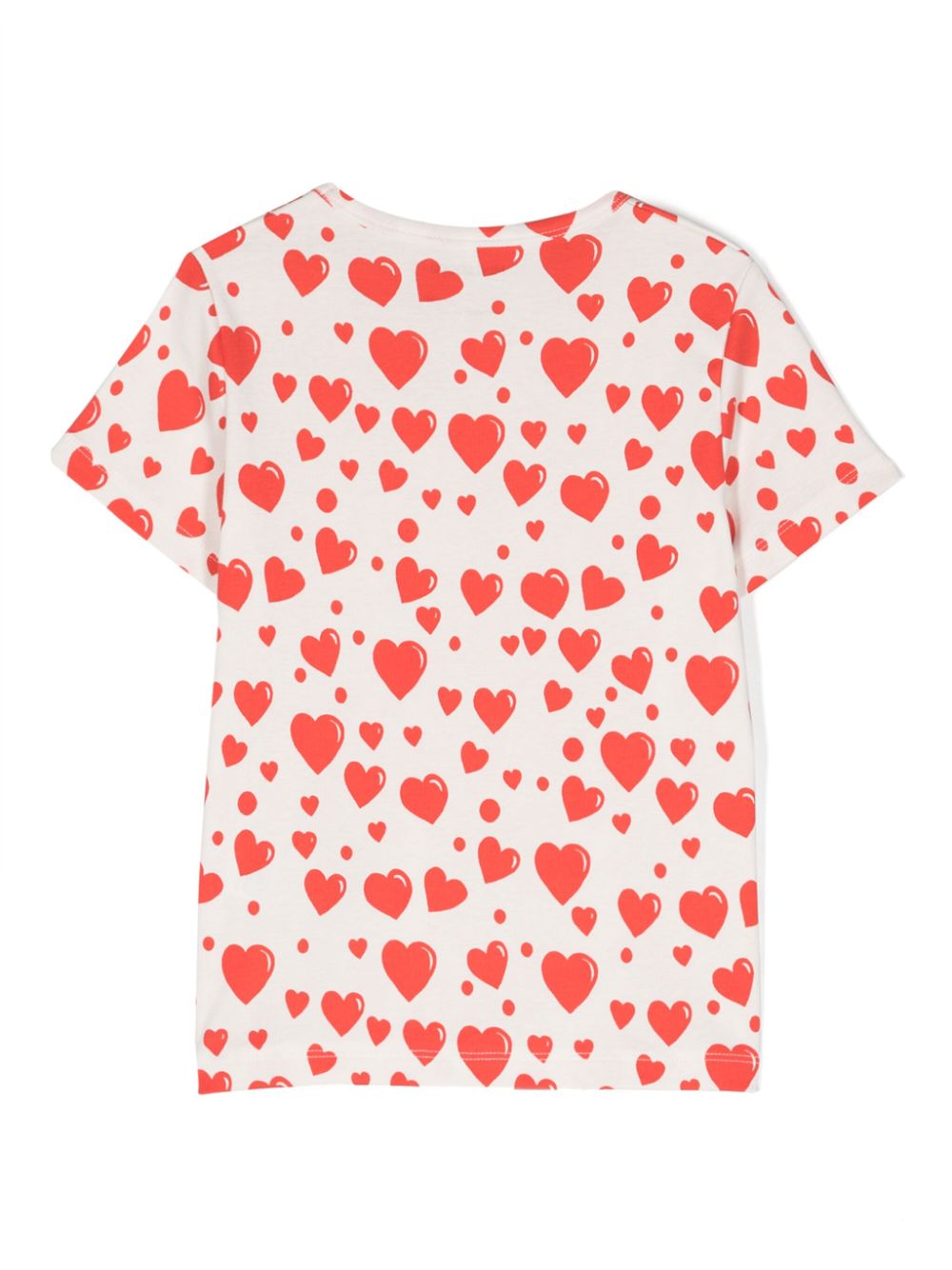 Mini Rodini heart-print crew-neck T-shirt - Wit