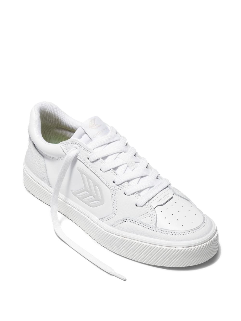 Shop Cariuma Vallely Premium Leather Sneakers In White