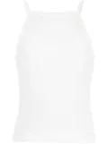 Courrèges Bumpy Contrast mesh tank top - White
