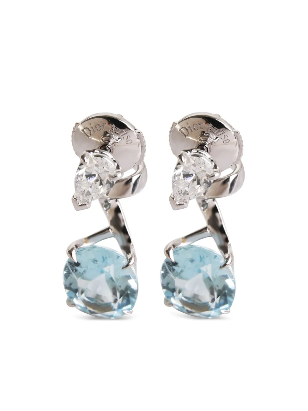 Dior store diamond earrings