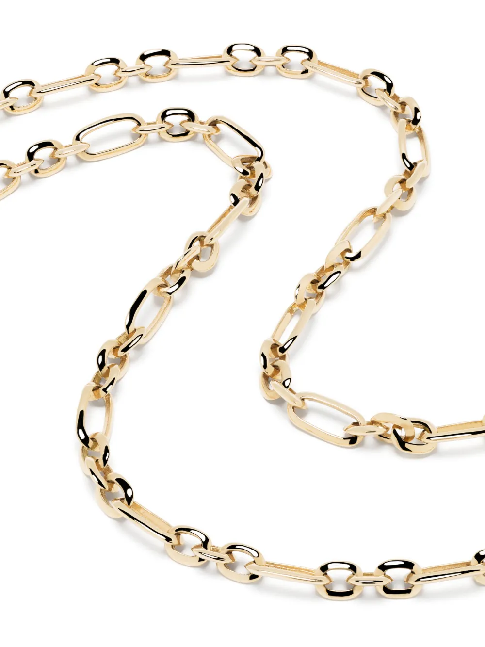 Shop Lizzie Mandler Fine Jewelry 18kt Yellow Gold Figaro-link Chain Necklace