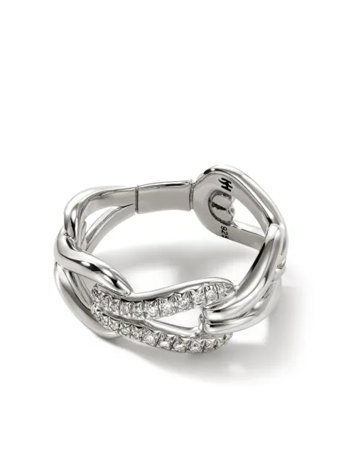 John Hardy Surf Pavé Link ring