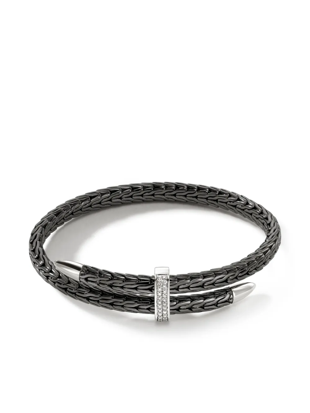 JOHN HARDY SPEAR PAVÉ WRAPAROUND BRACELET