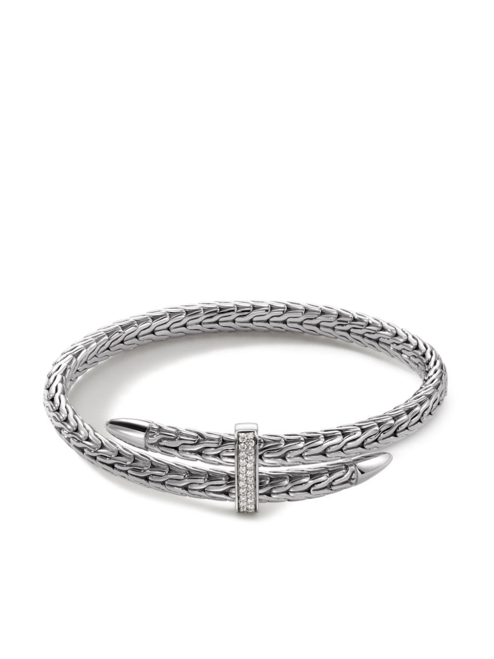 sterling silver Spear Flex diamond cuff bracelet