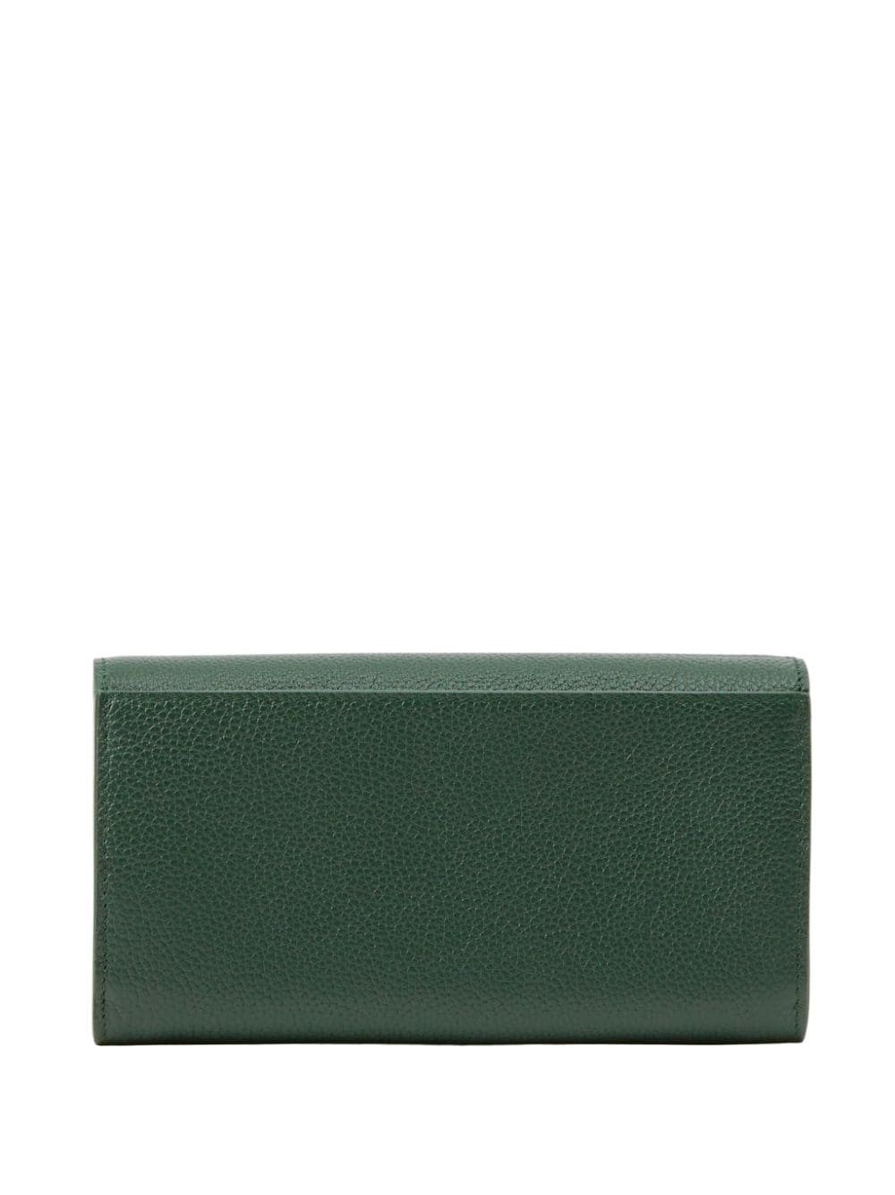 Shop Burberry Tb Continental Leather Wallet In Green