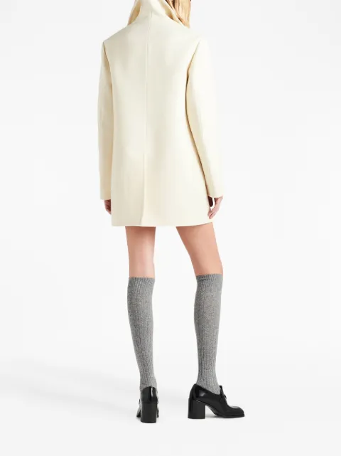 Prada double-breasted wool peacoat P656QES23213EV - 2