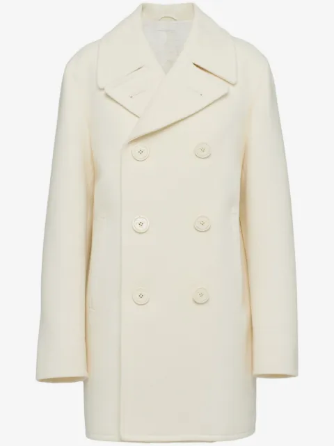 Prada double-breasted wool peacoat
