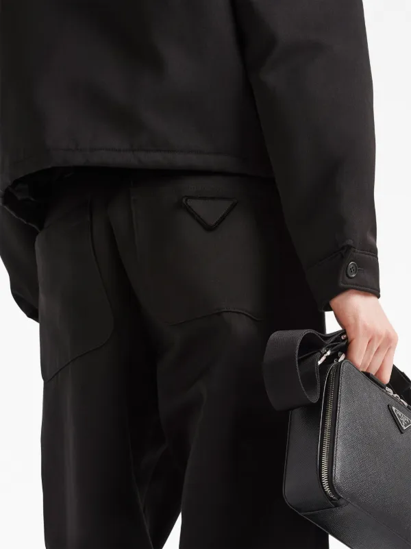PRADA ブラック ストレートパンツ Prada ストレートパンツ | ブラック | FARFETCH JP