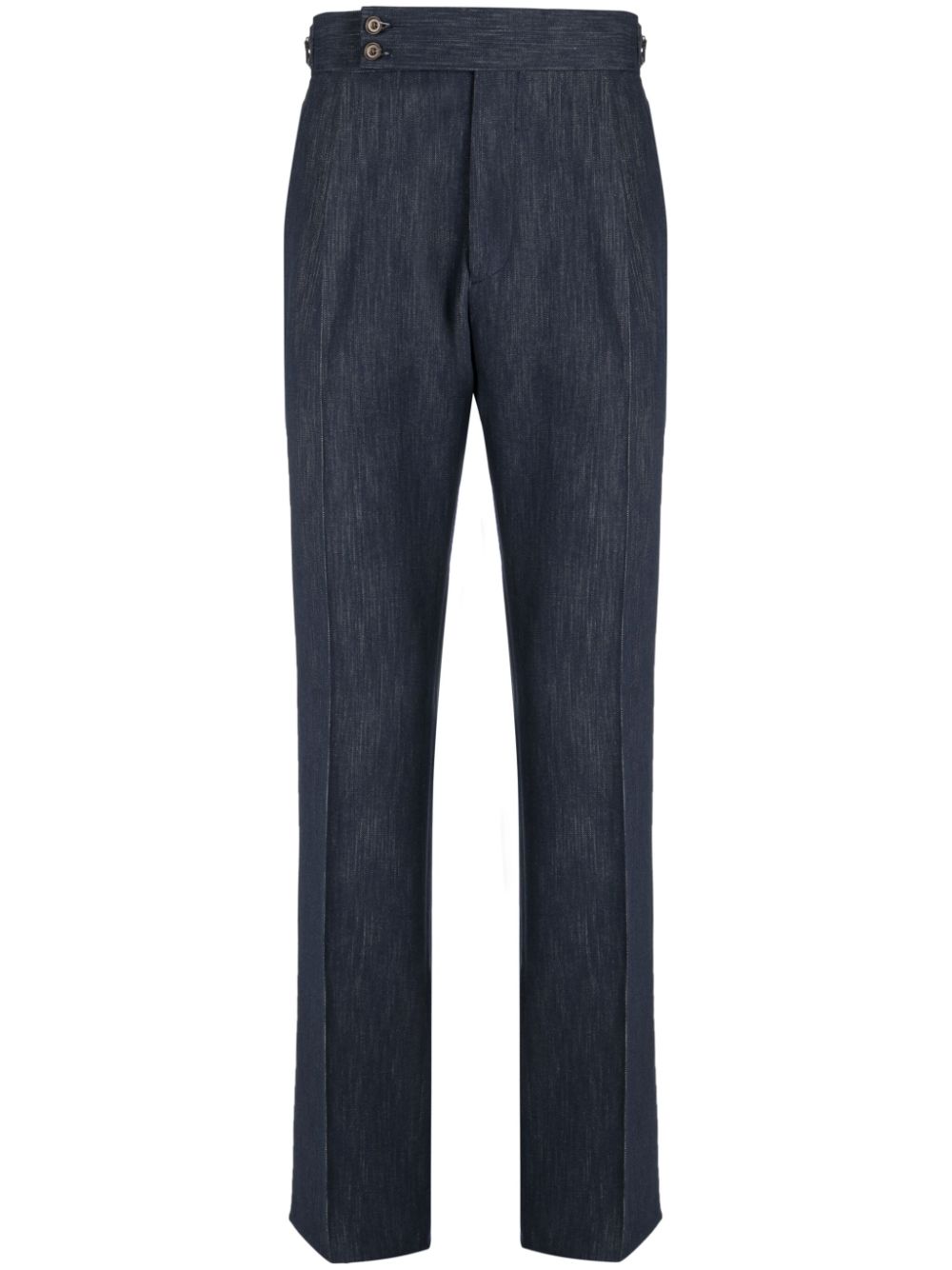 Man On The Boon. Straight-leg Denim Trousers In Blue