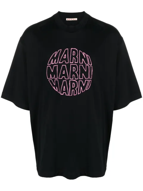 Marni playera con logo estampado