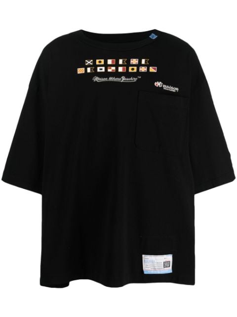 Maison MIHARA YASUHIRO logo-embroidered cotton T-shirt