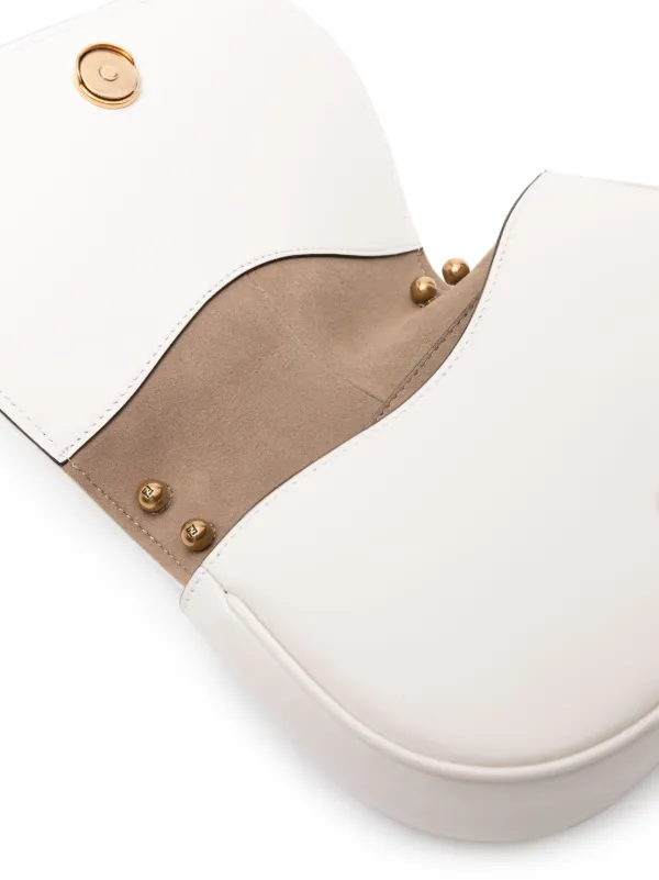 ショルダーバッグ・ポシェット FENDI WHITE LEATHER MINI CMON CROSSBODY BAG FENDI Small C'Mon Leather Crossbody Bag | White | FARFETCH