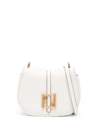 ショルダーバッグ・ポシェット FENDI WHITE LEATHER MINI CMON CROSSBODY BAG FENDI Small C'Mon Leather Crossbody Bag | White | FARFETCH