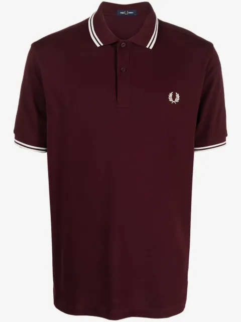 Fred Perry logo-embroidered cotton polo shirt