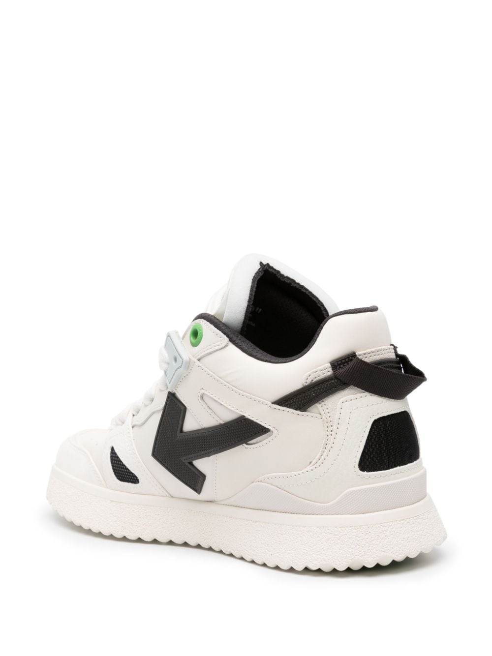 Off-White Ooo Sartorial Stitching mid-top Sneakers - Farfetch