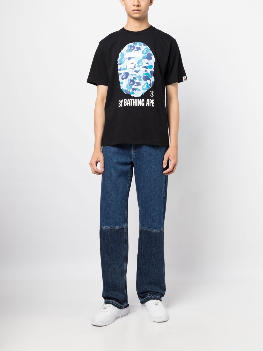 A BATHING APE® T-shirt met print - Zwart