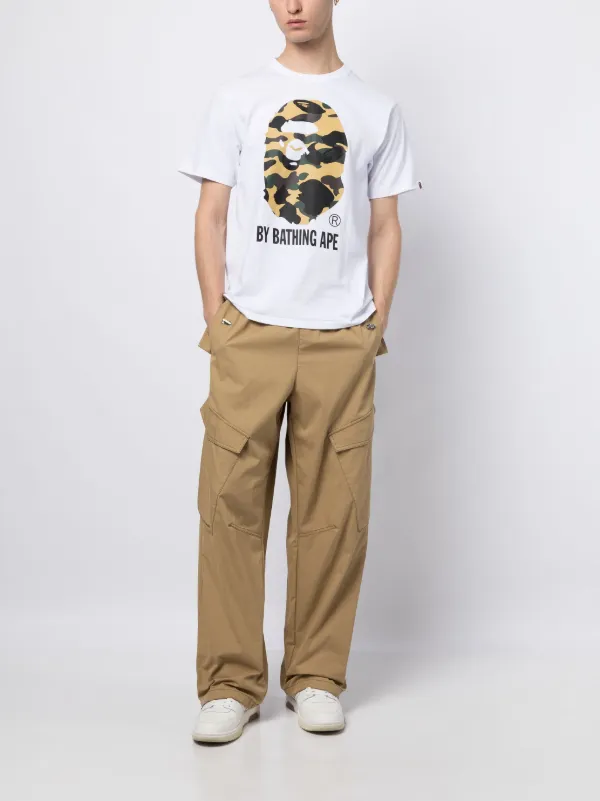 A BATHING APE® Bape logo-print Cotton T-shirt - Farfetch