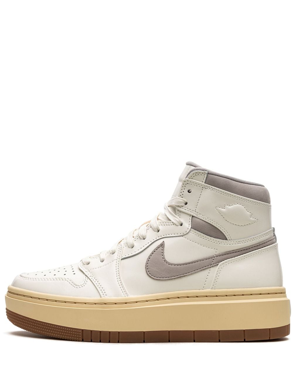 Shop Jordan Air  1 Elevate High Se "sail/pale Vanilla/gum Medium Brown/college Grey" Sneakers In White